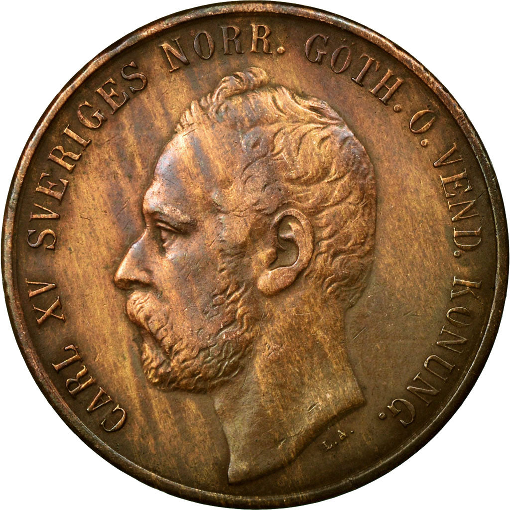 Coin, Sweden, Carl XV Adolf, 5 Öre, 1867, VF(30-35), Bronze, KM:707