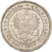 Finland, Nicholas II, 2 Markkaa, 1872, Helsinki, Silver, KM:7.2