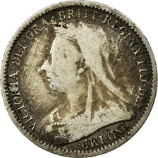 Coin, Great Britain, Victoria, 3 Pence, 1893, VF(20-25), Silver, KM:777