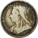 Coin, Great Britain, Victoria, 3 Pence, 1893, VF(20-25), Silver, KM:777
