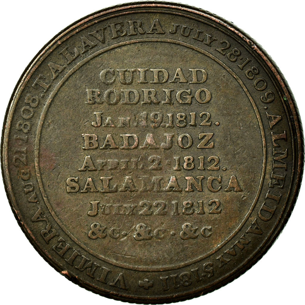 United Kingdom , Jeton, Great-Britain, 1812, EF(40-45), Copper