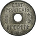 Coin, FRENCH INDO-CHINA, 1/4 Cent, 1942, VF(30-35), Zinc, KM:25