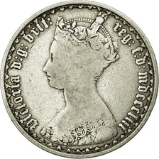 Coin, Great Britain, Victoria, Florin, Two Shillings, 1853, VF(20-25), Silver