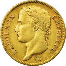 Moneta, Francja, Napoléon I, 40 Francs, 1812, Paris, EF(40-45), Złoto