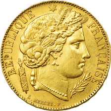 Coin, France, Cérès, 20 Francs, 1851, Paris, AU(50-53), Gold, KM:762