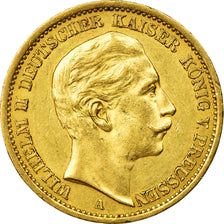 Moneta, Stati tedeschi, PRUSSIA, Wilhelm II, 20 Mark, 1907, Berlin, BB+, Oro