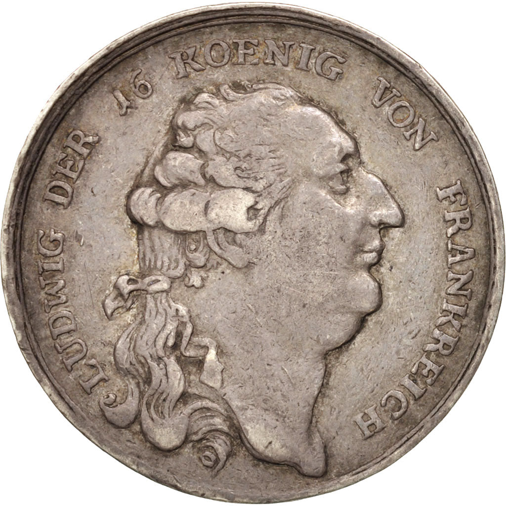 Allemagne, Révolution française, Mort de Louis XVI, 1793, Jeton Argent