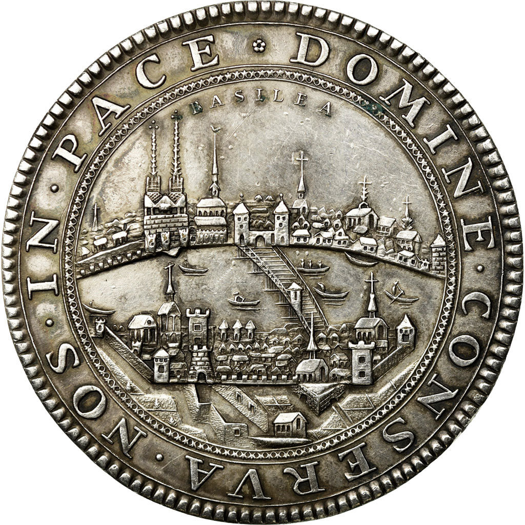 Moneda, Suiza, BASEL, 2 Thaler, 1958, Official restrike, EBC, Plata