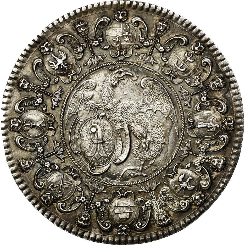 Moneda, Suiza, BASEL, 2 Thaler, 1958, Official restrike, EBC, Plata