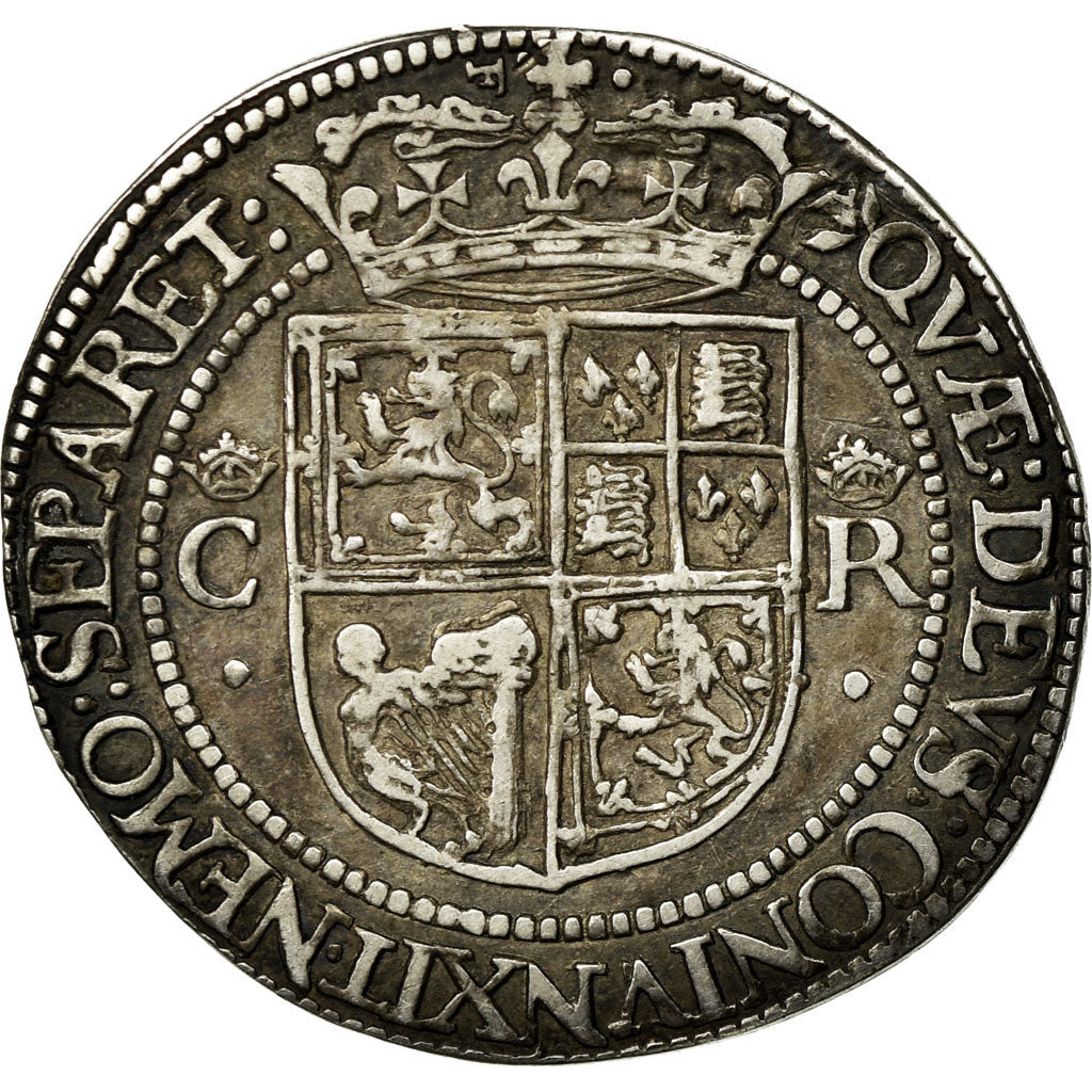 Coin, Great Britain, Charles I, Charles I, 12 Shillings, EF(40-45), Silver