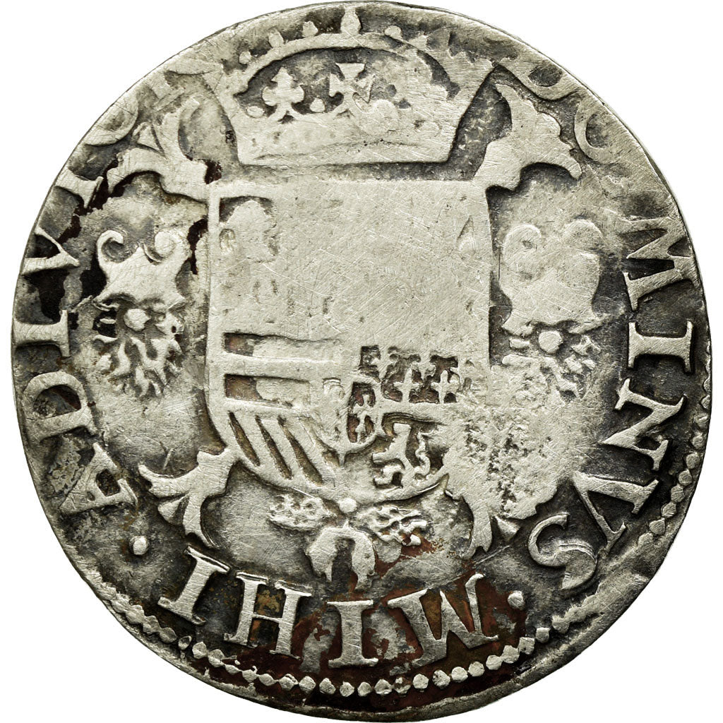 Coin, Spanish Netherlands, Philippe II, 1/2 Ecu, Nimega, F(12-15), Silver