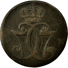 Coin, Denmark, Christian VII, Skilling, 1771, VF(20-25), Copper, KM:616.1