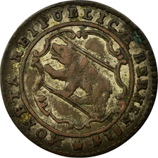 Moneda, CANTONES SUIZOS, BERN, 1/2 Batzen, 1796, Bern, MBC, Vellón, KM:91