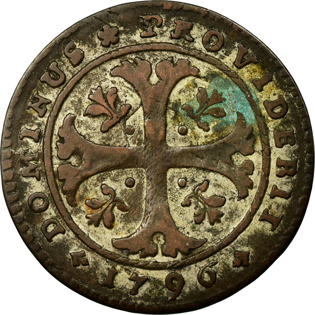 Coin, SWISS CANTONS, BERN, 1/2 Batzen, 1796, Bern, EF(40-45), Billon, KM:91