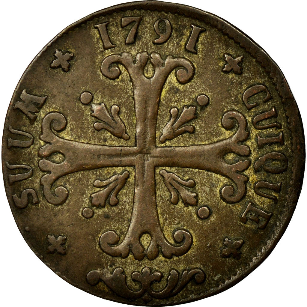 Coin, SWISS CANTONS, NEUCHATEL, 1/2 Batzen, 1791, Neuenburg, EF(40-45), Billon