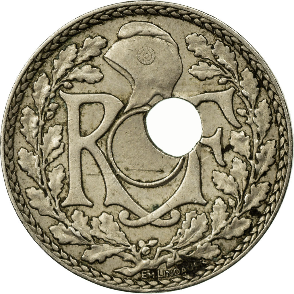 Coin, France, Lindauer, 10 Centimes, 1935, Trou Décentré, EF(40-45)