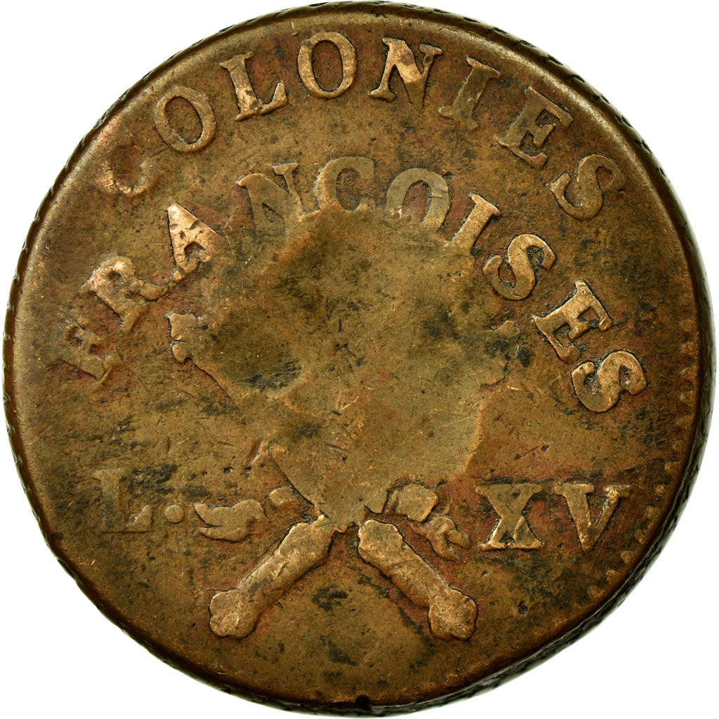 Guadeloupe, Sol des Colonies Françaises RF 1767/1793, KM 1