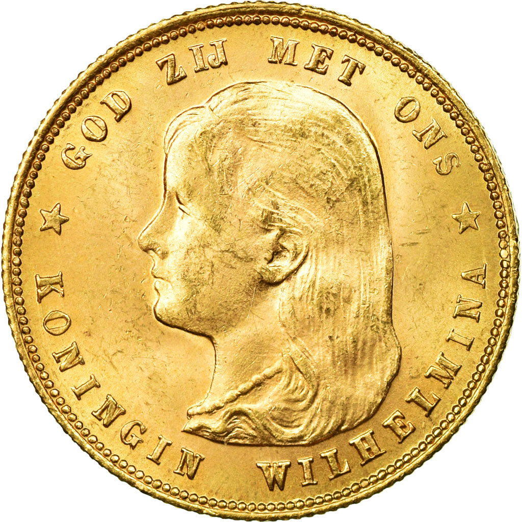 Munten, Nederland, Wilhelmina I, 10 Gulden, 1897, PR, Goud, KM:118