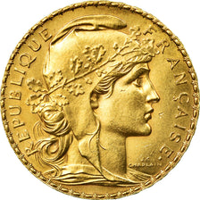 Coin, France, Marianne, 20 Francs, 1912, AU(55-58), Gold, KM:857, Gadoury:1064a