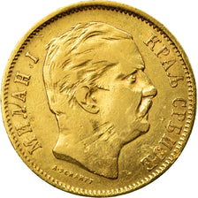 Coin, Serbia, Milan I, 10 Dinara, 1882, VF(30-35), Gold, KM:16
