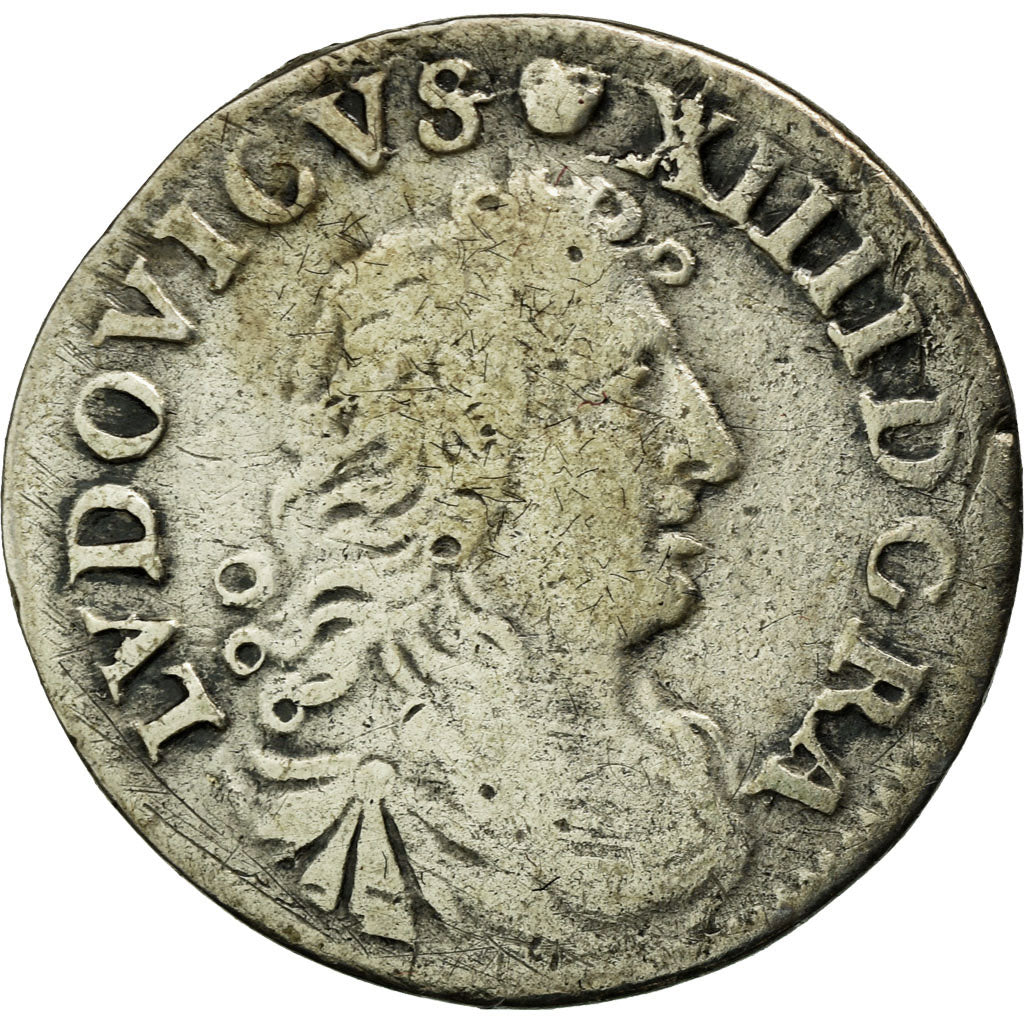 Coin, France, Louis XIV, 4 Sols dits « des Traitants », 1676, Vimy