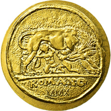 Coin, Palau, Dollar, 2010, CIT, Remus and Romulus, MS(63), Gold, KM:327