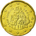 San Marino, 20 Euro Cent, 2003, MS(63), Brass, KM:444