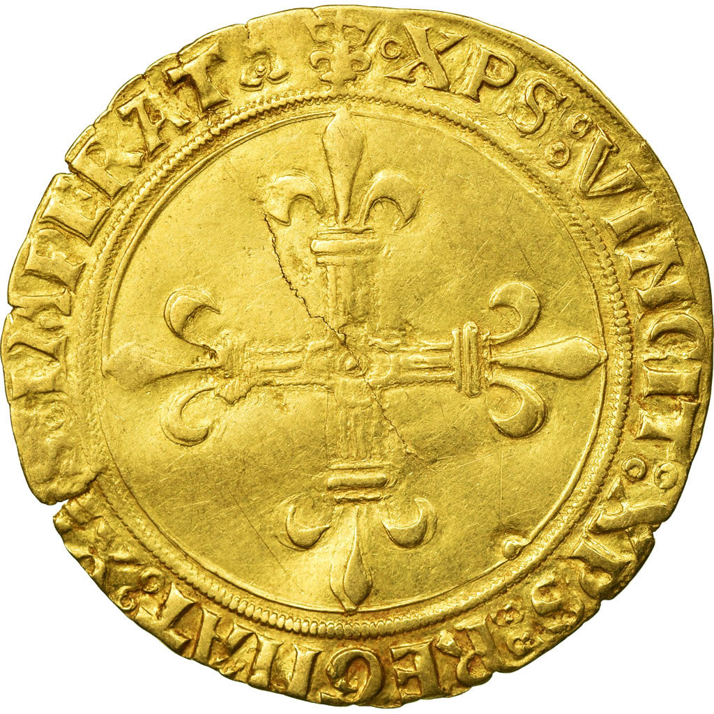 Moeda, França, Louis XII, Ecu d'or, Lyon, EF(40-45), Dourado, Duplessy:647