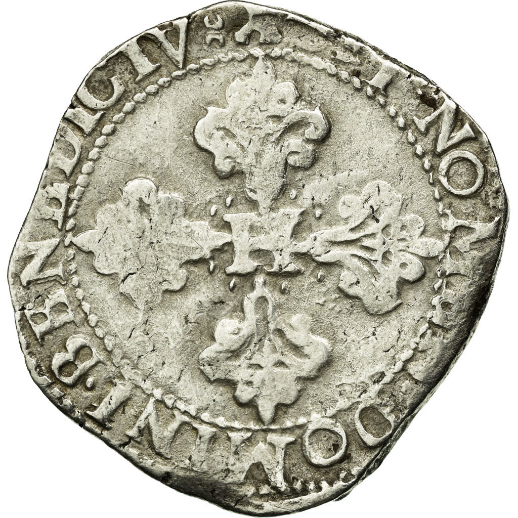 Coin, France, Henri III, Franc au Col Plat, Franc au Col Plat, 1583, Bordeaux