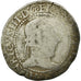 Coin, France, Henri III, Franc au Col Plat, 1577, Rouen, F(12-15), Silver