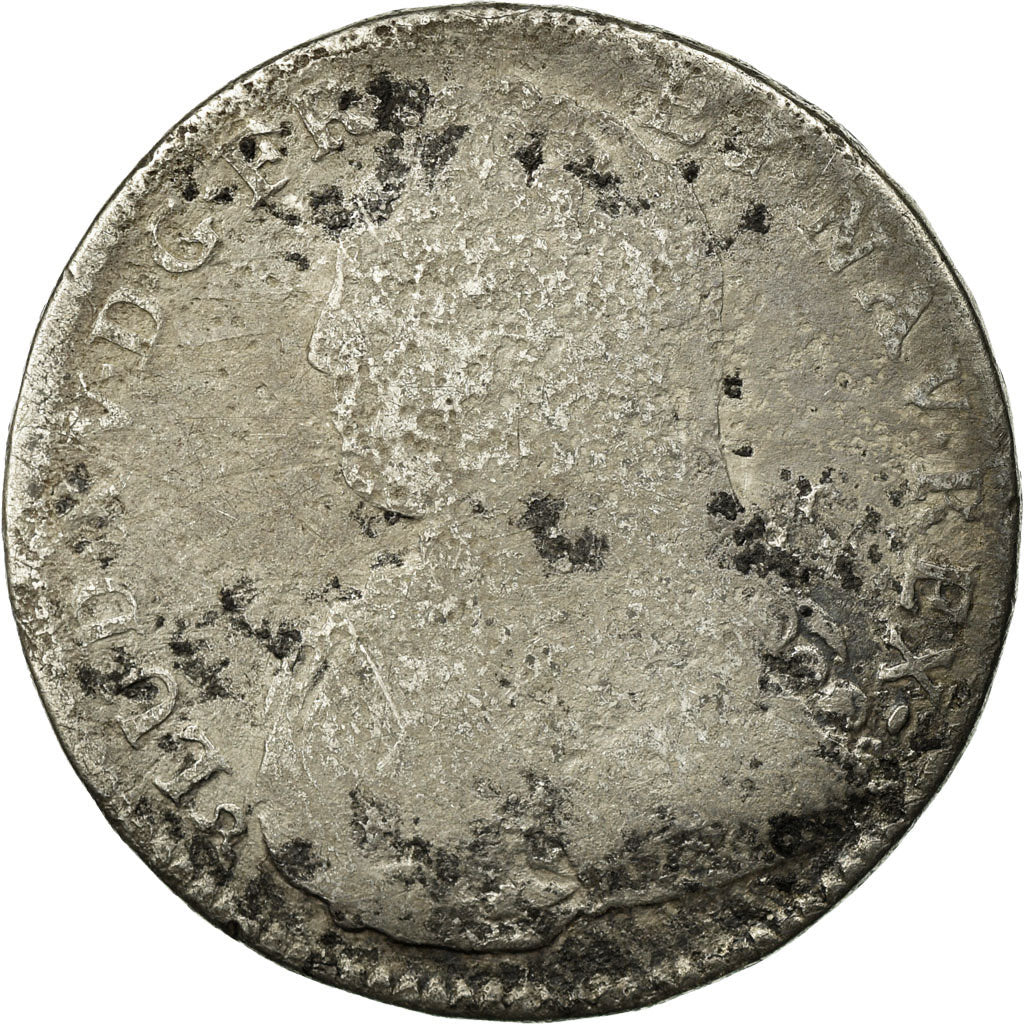 Munten, Frankrijk, Louis XV, 1/2 Ecu, Rouen, ZG, Zilver, Gadoury:313