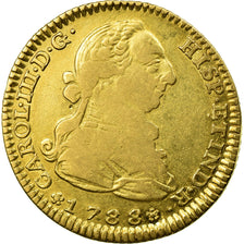 Coin, Spain, Charles III, 2 Escudos, 1788, Madrid, VF(30-35), Gold, KM:417.1a