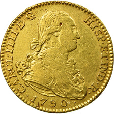Münze, Spanien, Charles IV, 2 Escudos, 1790, Madrid, S+, Gold, KM:435.1
