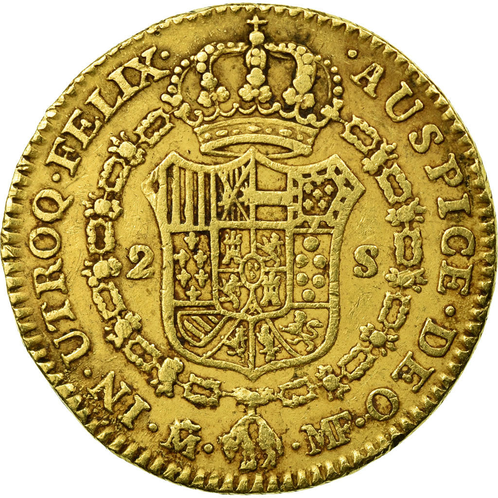 Coin, Spain, Charles IV, 2 Escudos, 1795, Madrid, VF(30-35), Gold, KM:435.1