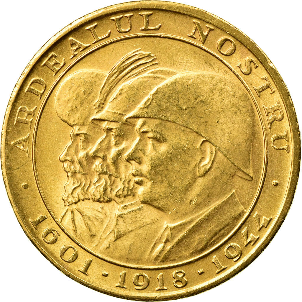 Romania, Mihai I, 20 Lei, 1944, MS(60-62), Gold, KM:M13
