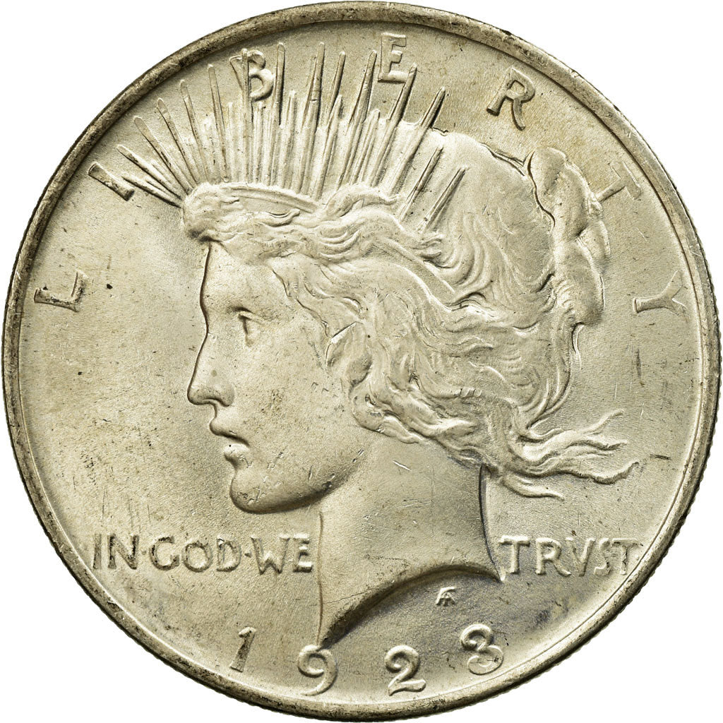 Coin, United States, Peace Dollar, Dollar, 1923, U.S. Mint, Philadelphia