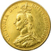 Coin, Great Britain, Victoria, 5 Pounds, 1887, AU(50-53), Gold, KM:769