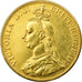 Moeda, Grã-Bretanha, Victoria, 5 Pounds, 1887, AU(50-53), Dourado, KM:769