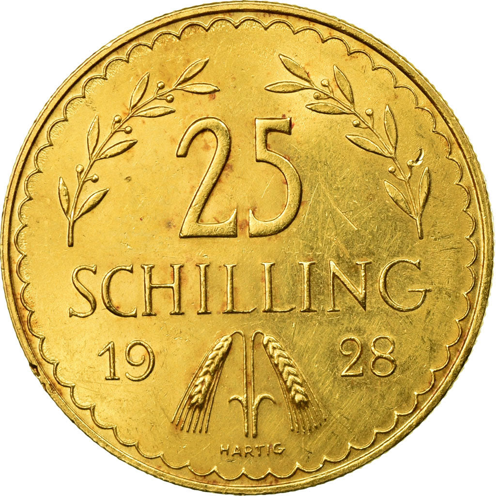 Coin, Austria, 25 Schilling, 1928, MS(63), Gold, KM:2841