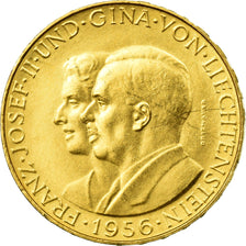 Münze, Liechtenstein, Prince Franz Josef II, 25 Franken, 1956, VZ, Gold, KM:15