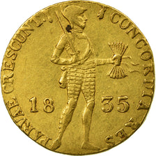 Coin, Netherlands, William I, Ducat, 1835, Utrecht, AU(50-53), Gold, KM:50.1