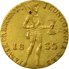 Moneda, Países Bajos, William I, Ducat, 1835, Utrecht, MBC+, Oro, KM:50.1
