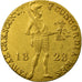 Moeda, Países Baixos, William I, Ducat, 1828, Utrecht, AU(50-53), Dourado