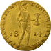Moeda, Países Baixos, William I, Ducat, 1814, Utrecht, EF(40-45), Dourado