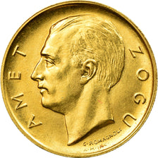 Moneta, Albania, Zog I, 10 Franga Ari, 1927, Rome, SPL, Oro, KM:9