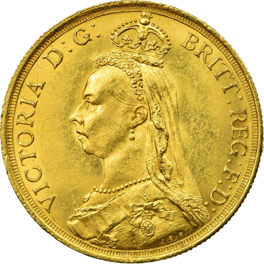Moneta, Gran Bretagna, Victoria, 2 Pounds, 1887, London, SPL-, Oro, KM:768