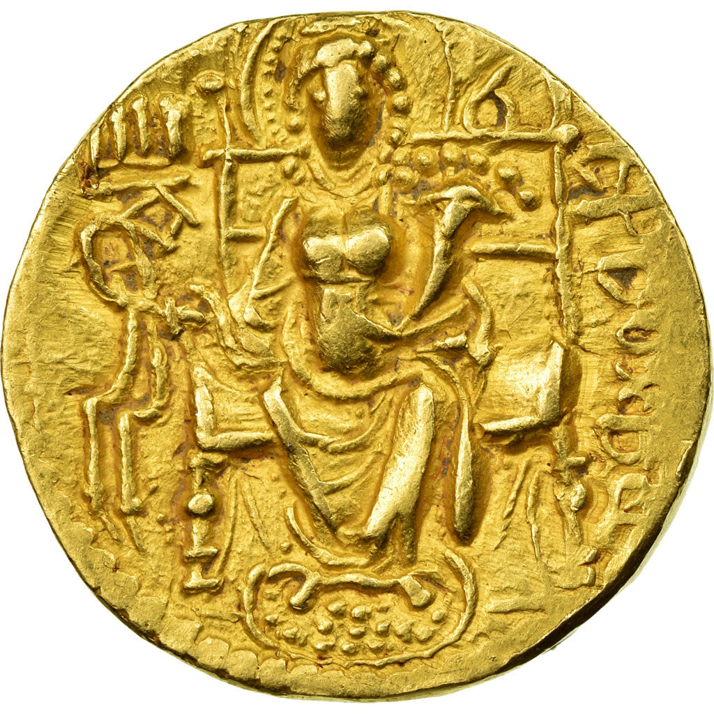 Coin, Kushan Empire, Vasu Deva III, Dinar, 260-300, AU(50-53), Gold