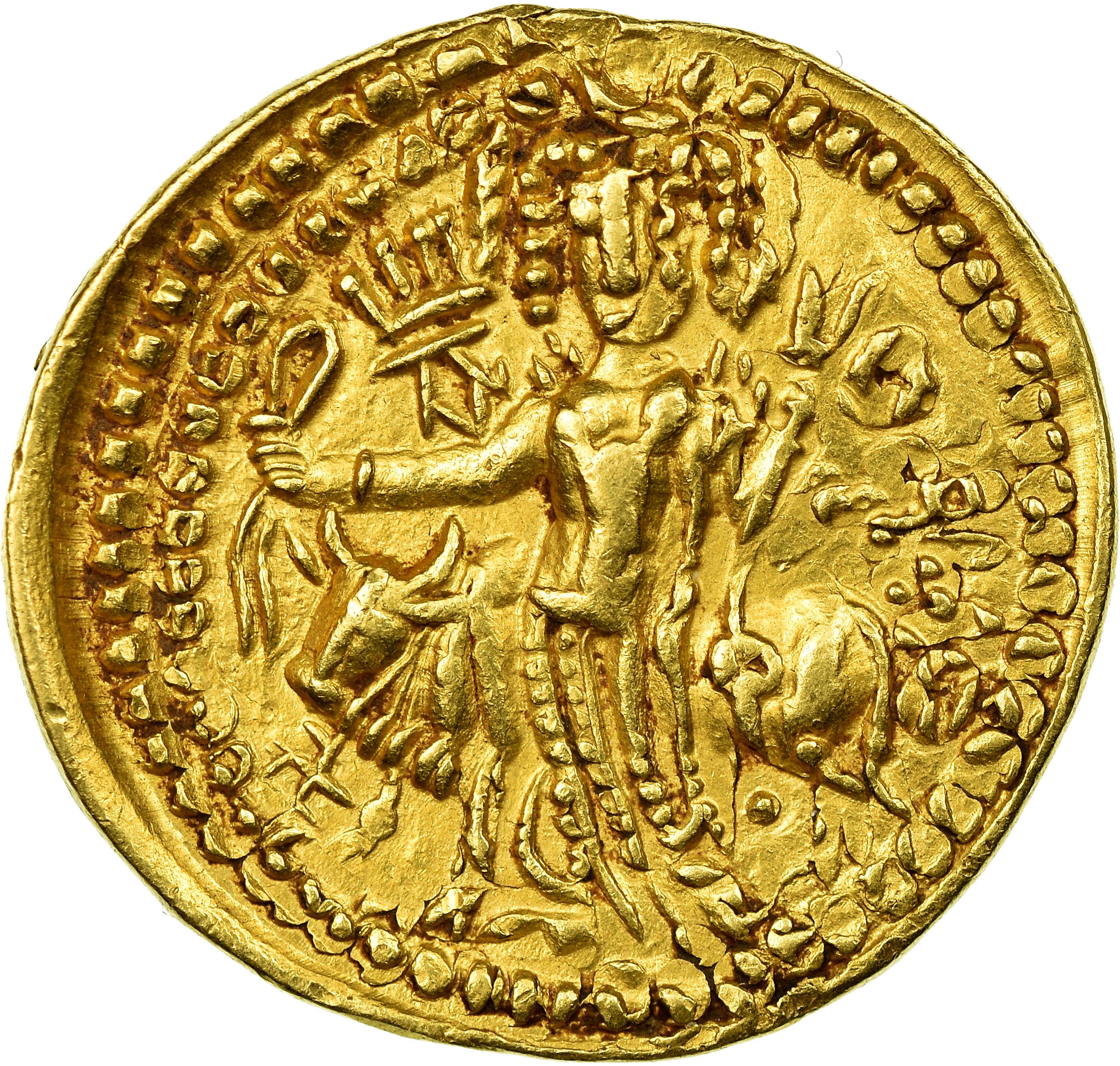 Coin, Kushan Empire, Vasu Deva (190-230), Vasu Deva, Kushans, Stater, 190-230
