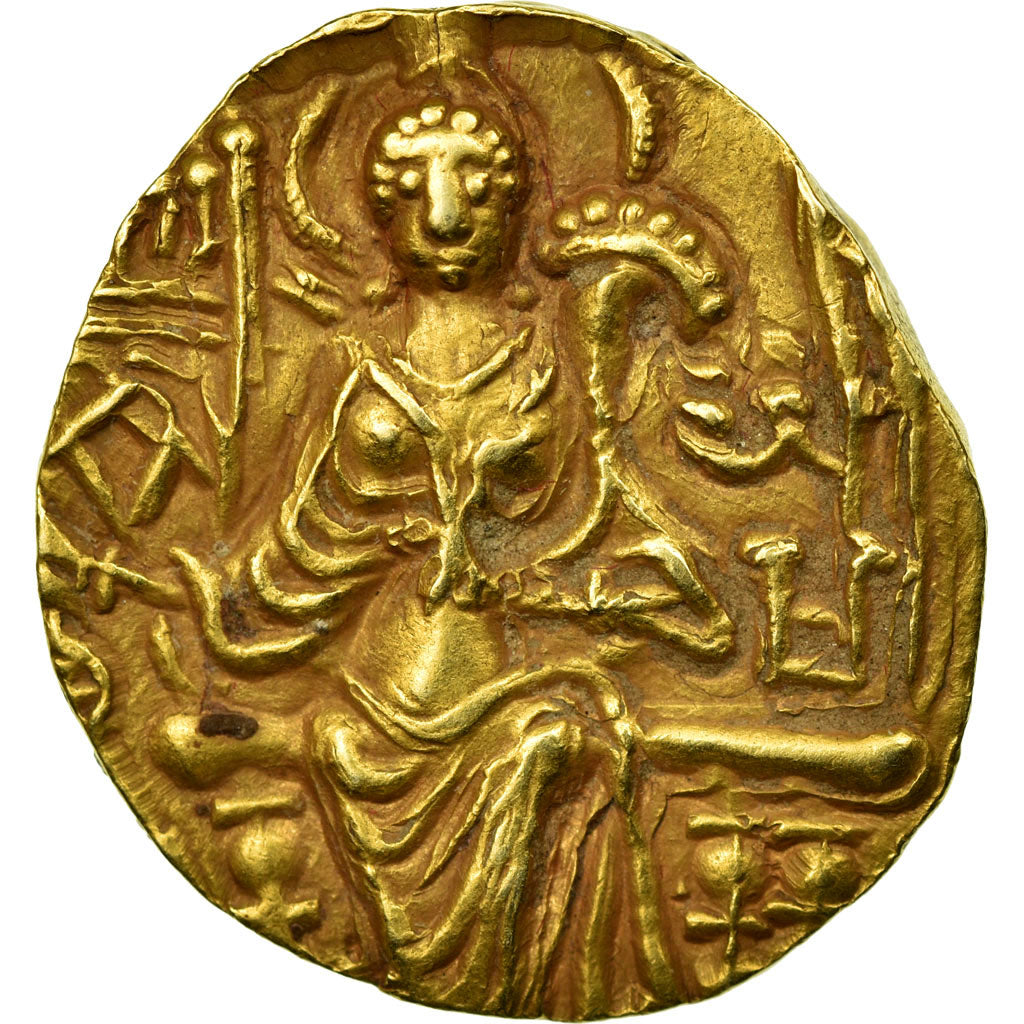 Monnaie, Kushan Empire, Gadahasa, Dinar, 345-502, TTB+, Or