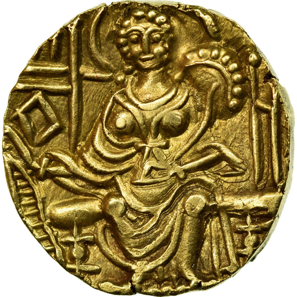 Coin, Kushan Empire, Kipanada, Dinar, 345-375, AU(50-53), Gold